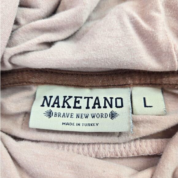 Naketano | Pink, Light Weight Hoodie | Size Large - Picture 3 of 5